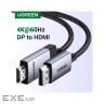 Кабель мультимедійний DisplayPort M to HDMI M 1.0m V2.0 4K60Hz DP119 black Ugreen (15773)