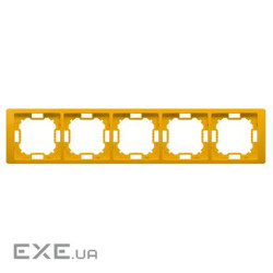 Рамка Neos BASIC 5x, желтый (BMRC5/034)
