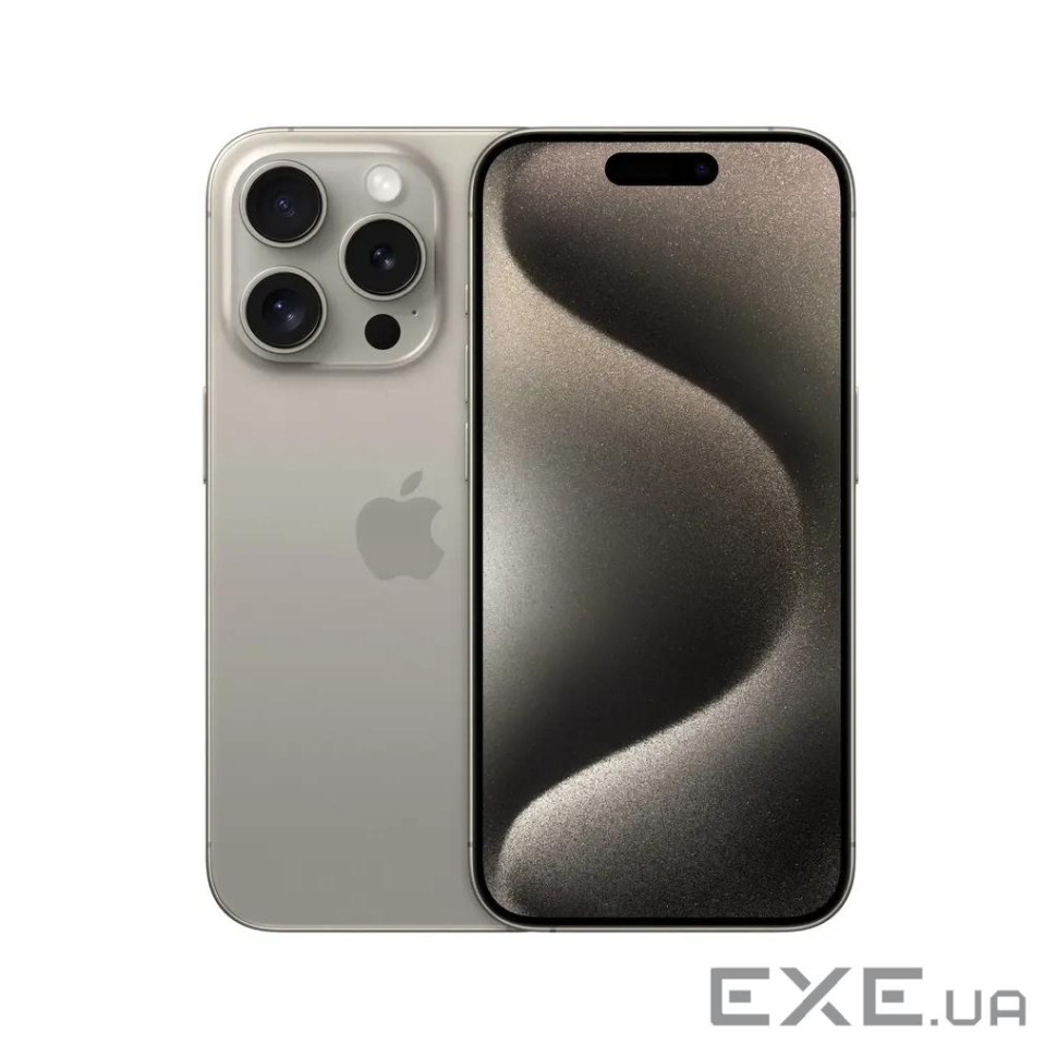 Мобільний телефон Apple iPhone 15 Pro 256Gb Natural Titanium (Grade B) USED (iP15Pr25NaT_B)
