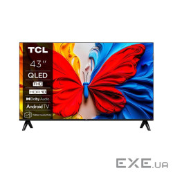 Телевізор 43 TCL QLED FHD 60Hz Smart Android TV Black (43S59K)
