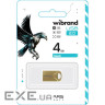 Флешка WIBRAND Hawk 4GB USB2.0 Gold (WI2.0/HA4M1G)