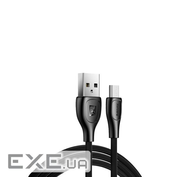 Кабель Remax Lesu Pro USB 2.0 to microUSB 2.1A 1M Чорний (RC-160m-b)