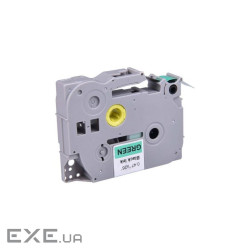 Стрічка для принтера етикеток UKRMARK RL-B-S-T731P-BK/GR, аналог TZES731. Надклейка . 12 (CBTZS731)