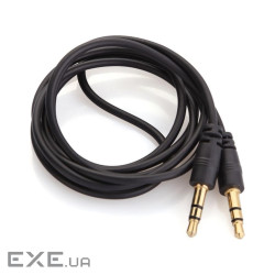 Кабель VOLTRONIC AUX Audio DC3.5 тато-тато 5.0м, GOLD Stereo Jack, (круглий ) (YT-AUXGJ(M)/(M)-5.0-B)
