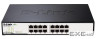 Комутатори DGS-1016D/E - 16-Port 10/100/1000 Mbps Unmanaged Gigabit Switch (Metal)