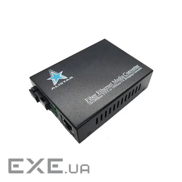 Медіаконвертор 100M 10/100BASE-T RJ-45 - 100BASE-FX 1SM WDM SC 20KM TX1550/RX1310nm ALISTAR (X5S) 100M 10/100BASE-T RJ-4