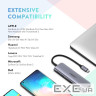 USB-хаб UGREEN USB-C to 2 Ports USB3.0-A Hub + HDMI + TF/SD with PD Power Supply (Space (UGR-70411)