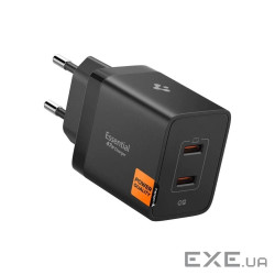 Зарядний пристрій Spigen 2xUSB-C PD 47W black (ACH09457)