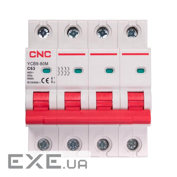 Автоматичний вимикач CNC YCB9-80M 4P C63 6ka (NV821655)