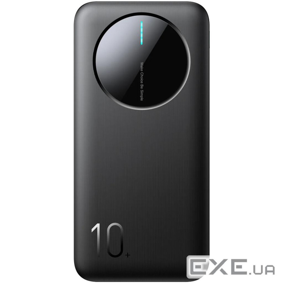 УМБ Joyroom 10000mAh 12W 2xUSB-A, USB-C In/Out, Black (JR-PBF12) (6956116713256)