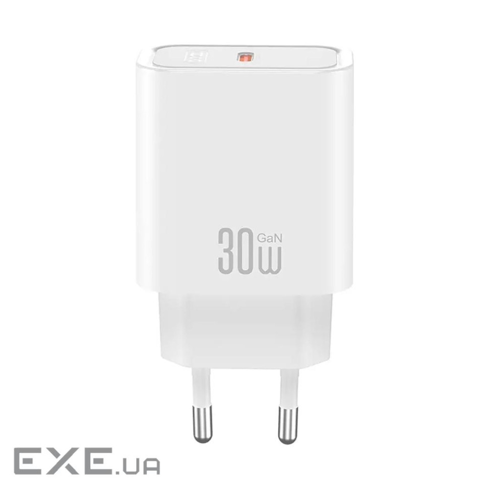 Зарядний пристрій XO USB-C PD30W white (CE41.white)