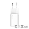 Зарядний пристрій Baseus Super Si Quick Charger 1C 20W EU White (CCSUP-B02)