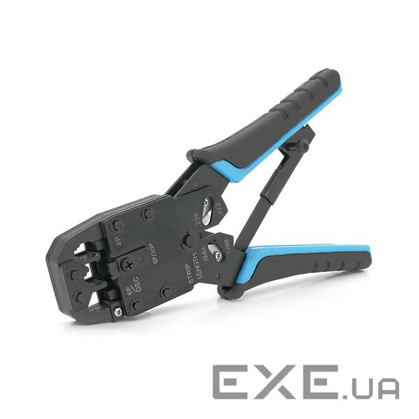 Інструмент Merlion HT-200R з храповиком для обтискача RJ-45 (8P8C) та RJ-12 / 11 (6P6C) (YT-HT-200R) RJ-12 / 11 (6P6C) (