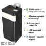 Батарея універсальна HOCO 50000mAh Powermaster PD/20W, QC/22.5W, Lamp, Black (J86A / 714738)