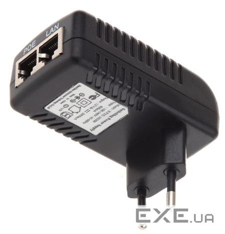 POE інжектор 12V 2A (24Вт) із портами Ethernet 10 / 100Мбіт / с (00501) (00501)