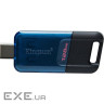 Флеш-накопичувач USB3.2 128GB Type-C Kingston DataTraveler 80 M Blue/Black (DT80M/128GB)