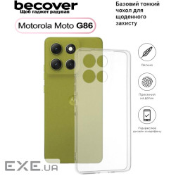Чохол до мобільного телефона BeCover Silicone Motorola Moto G86 Transparent (713769)