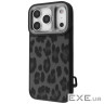 Чехол Kajsa Leopard Pattern with Magnetic Ring iPhone 17 Pro Max black (65334 black)