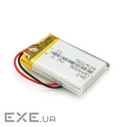 Літій-полімерний акумулятор 5*25*35mm (Li-ion 3.7В 400мА&middot,год) (502535) ) (502535)