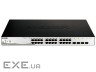 Комутатор мережевий D-Link DGS-1210-28MP/F1A