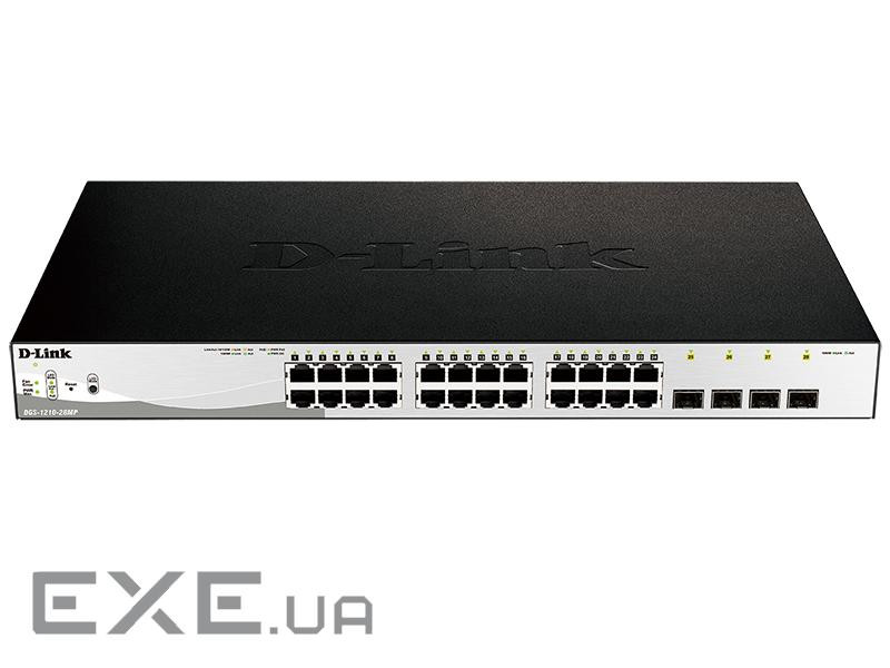 Комутатор мережевий D-Link DGS-1210-28MP/F1A