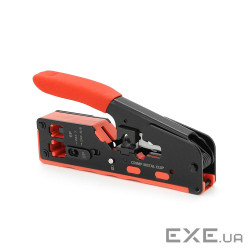 Інструмент HT-718 для обтискання, RJ-45 (8P8C) та RJ-12 (6P6C), 6P / 8P + обрізка наскрізних конекто