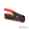 Інструмент HT-718 для обтискання, RJ-45 (8P8C) та RJ-12 (6P6C), 6P / 8P + обрізка наскрізних конекто