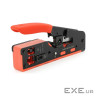 Інструмент HT-718 для обтискання, RJ-45 (8P8C) та RJ-12 (6P6C), 6P / 8P + обрізка наскрізних конекто