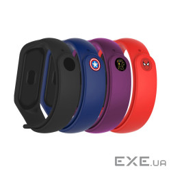 Ремінець до фітнес браслета Armorstandart комплект 4шт Xiaomi Mi Band 7/6/5 Superhero Edi (ARM77060)