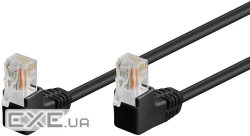 Патч-корд неекранований RJ45 UTP5e 10.0m, patch D=4.9mm AWG26 2x90 Gold,чорний (75.09.6090-5)