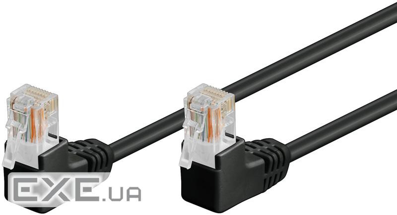 Патч-корд неекранований RJ45 UTP5e 10.0m, patch D=4.9mm AWG26 2x90 Gold,чорний (75.09.6090-5)