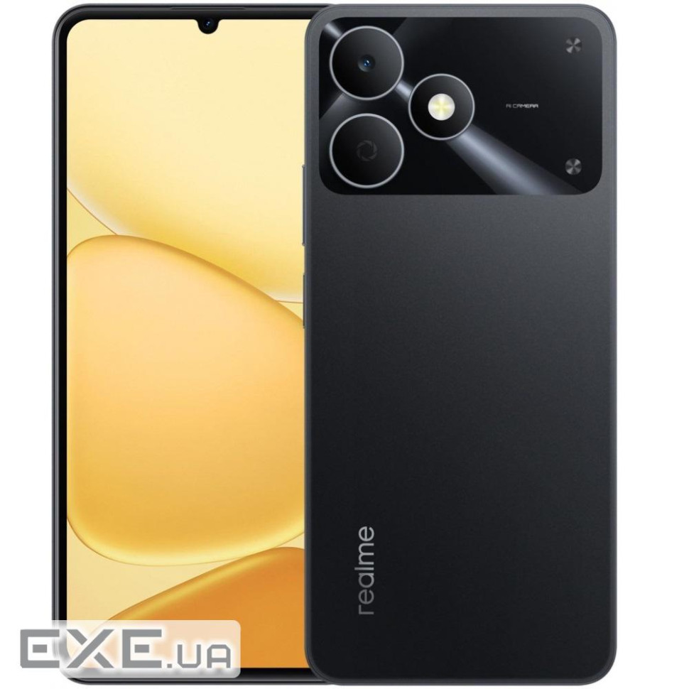 Смартфон Realme Note 80 4/64GB (RMX5388) Storm Black, 6.74" (1600x720) (RMX5388 4/64GB Storm Black)