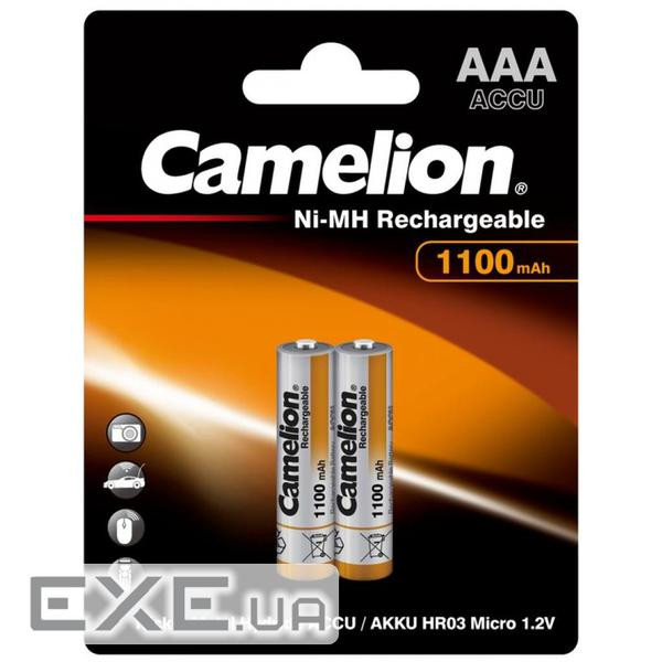 Акумулятор Camelion AAA 1100mAh Ni-MH * 2 R03-2BL (NH-AAA1100BP2)