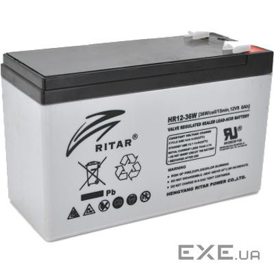 Акумуляторна батарея RITAR HR12-36W (12В 9Ач ) (HR1236W)