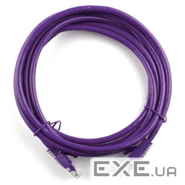 Патч-корд литий RITAR, UTP, RJ45, Cat.5e, 1m, фіолетовий, Cu (мідь ) (04269)