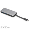 Док-станція DIGITUS USB-C > HDMI/2xUSB-A/USB-C/SD/MicroSD/RJ54, Travel (DA-70916)
