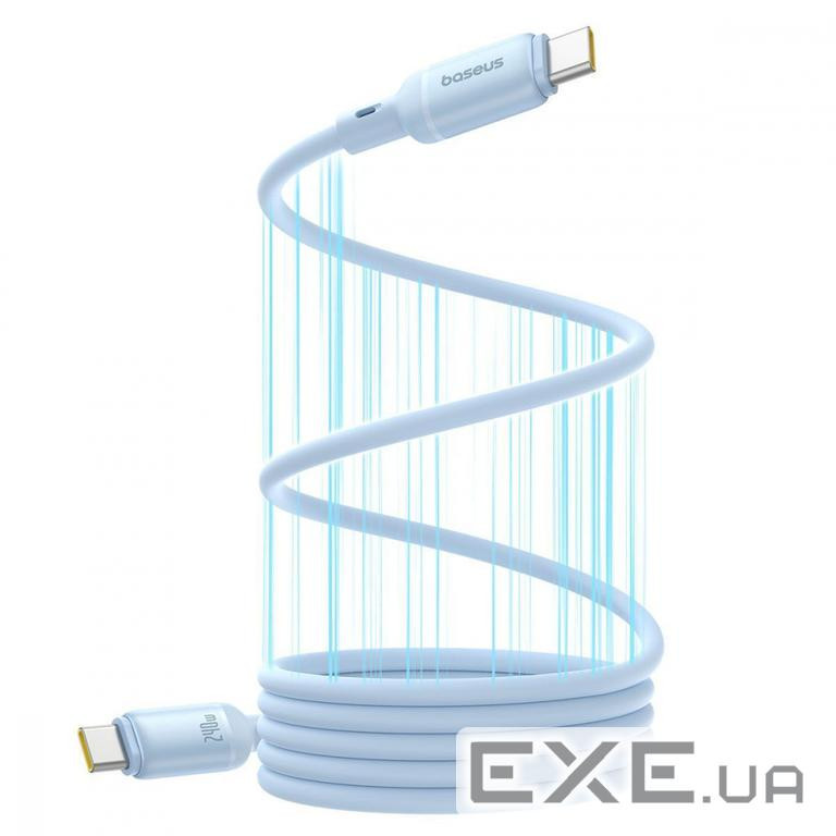 Кабель Baseus PicoGo Magnetic Liquid Silicone Type-C to Type-C 240W (1m) blue (P10376800311-00)