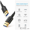 Дата кабель USB 3.0 AM/AM 1.0m US128 black Ugreen (10370)