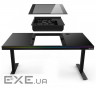 Комп"ютерний стіл ALmordor E140G Black, Gaming Desk, EATX / ATX / Micro ATX, CPU - 135 мм / VGA - 37 / VGA - 37
