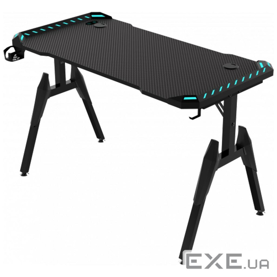 Комп"ютерний стіл GT Racer T-1444 (140x60x73) Black