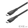 Дата кабель USB-C to USB-C 2.0m 3A 60W textured PVC black ColorWay (CW-CBPDCC095-BK)