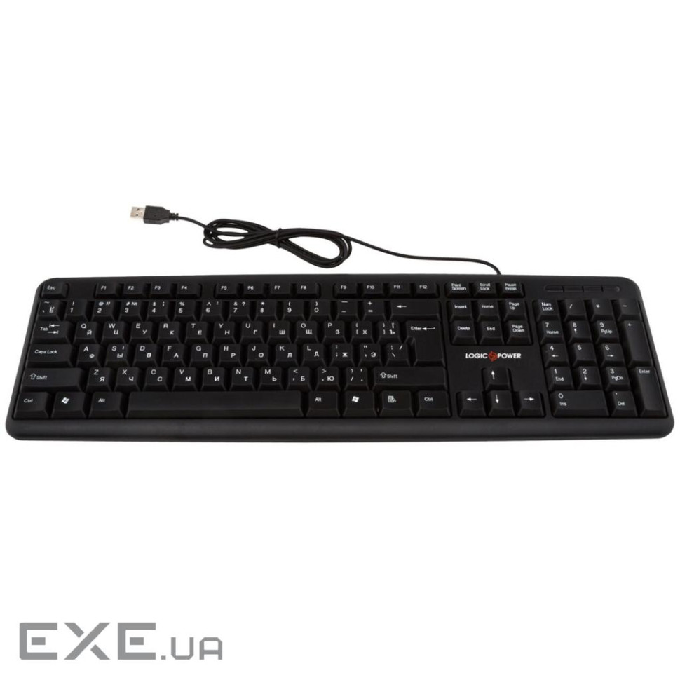 Клавіатура LogicPower LP-KB 000. Цвет черный. USB, (1912) (LP1912)
