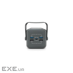 Powerbank ACL PW-131 50000mAh, 22.5W, 4xUSB, 4 кабелі (USB / Micro / Type-C / Lighting), Ліхтар, 1.0