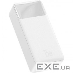 Батарея універсальна Baseus Bipow 30000mAh, PD/15W, USB-C/3A, 2*USB-A/3A(max.), white (PPDML-K02)