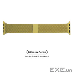 Ремінець ArmorStandart Milanese Loop Band для Apple Watch All Series 42/44/45/49mm Yellow (ARM55261)
