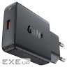 Зарядний пристрій Acefast A65 USB-C PD20W GaN ultra-thin Black (6974316282686)