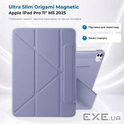 Чохол до планшета BeCover Ultra Slim Origami Magnetic Apple iPad Pro 11" M5 2025 Deep Purple (715952