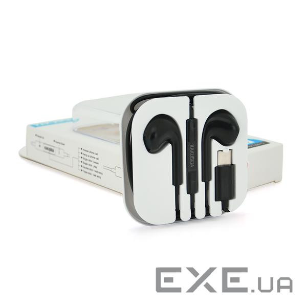 Універсальні навушники-вкладиші iKAKU KSC-697 HAOYUN з мікрофоном (Type-C), Black, Bо (KSC-697-TC-B) (KSC-697-TC-B)