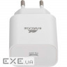Зарядний пристрій RivaCase 1xUSB Type-C PD 20 Вт кабель Type-C white (PS4101 WD4 (White))
