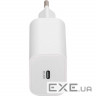 Зарядний пристрій RivaCase 1xUSB Type-C PD 20 Вт кабель Type-C white (PS4101 WD4 (White))